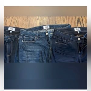 3 pairs of Skinny Jeans - all from PAIGE size 31